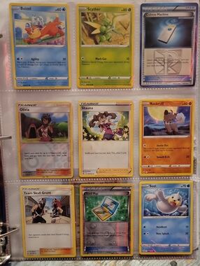 Pokémon Trading Card Collection Pack — Blue, Green, Orange, Yellow, Brown, White